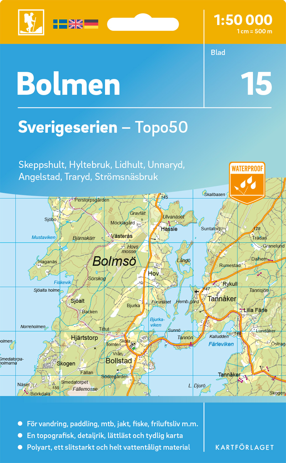 15 Bolmen Sverigeserien 1:50 000