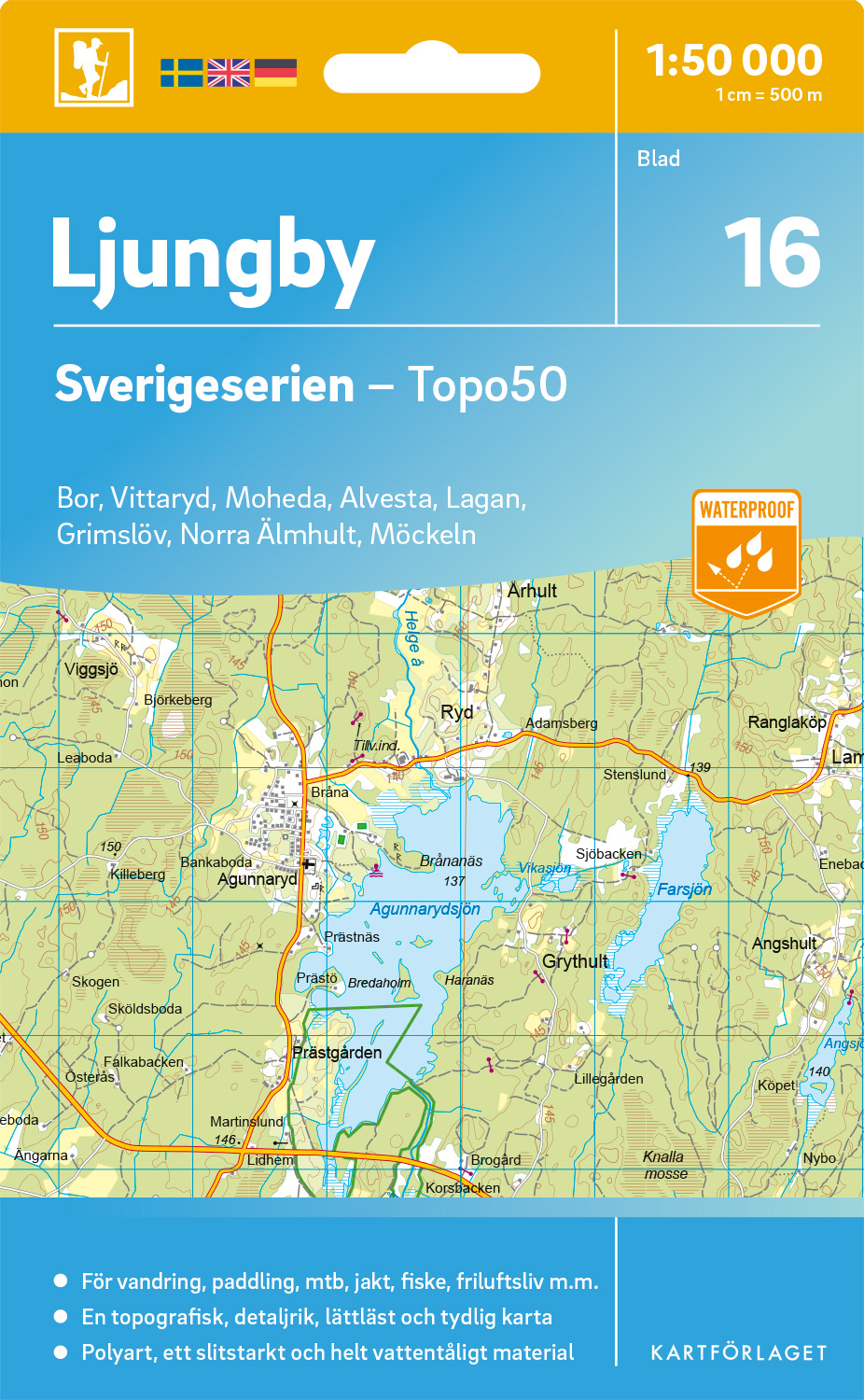 16 Ljungby Sverigeserien 1:50 000