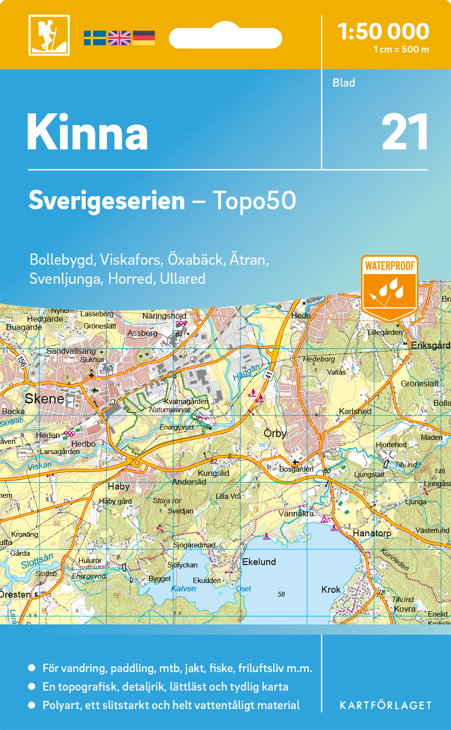 21 Kinna Sverigeserien 1:50 000