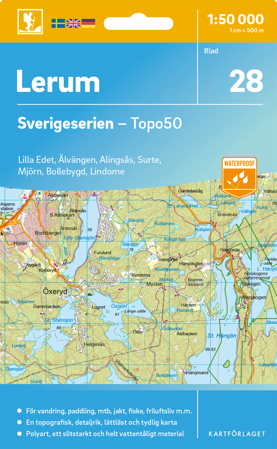 28 Lerum Sverigeserien 1:50 000