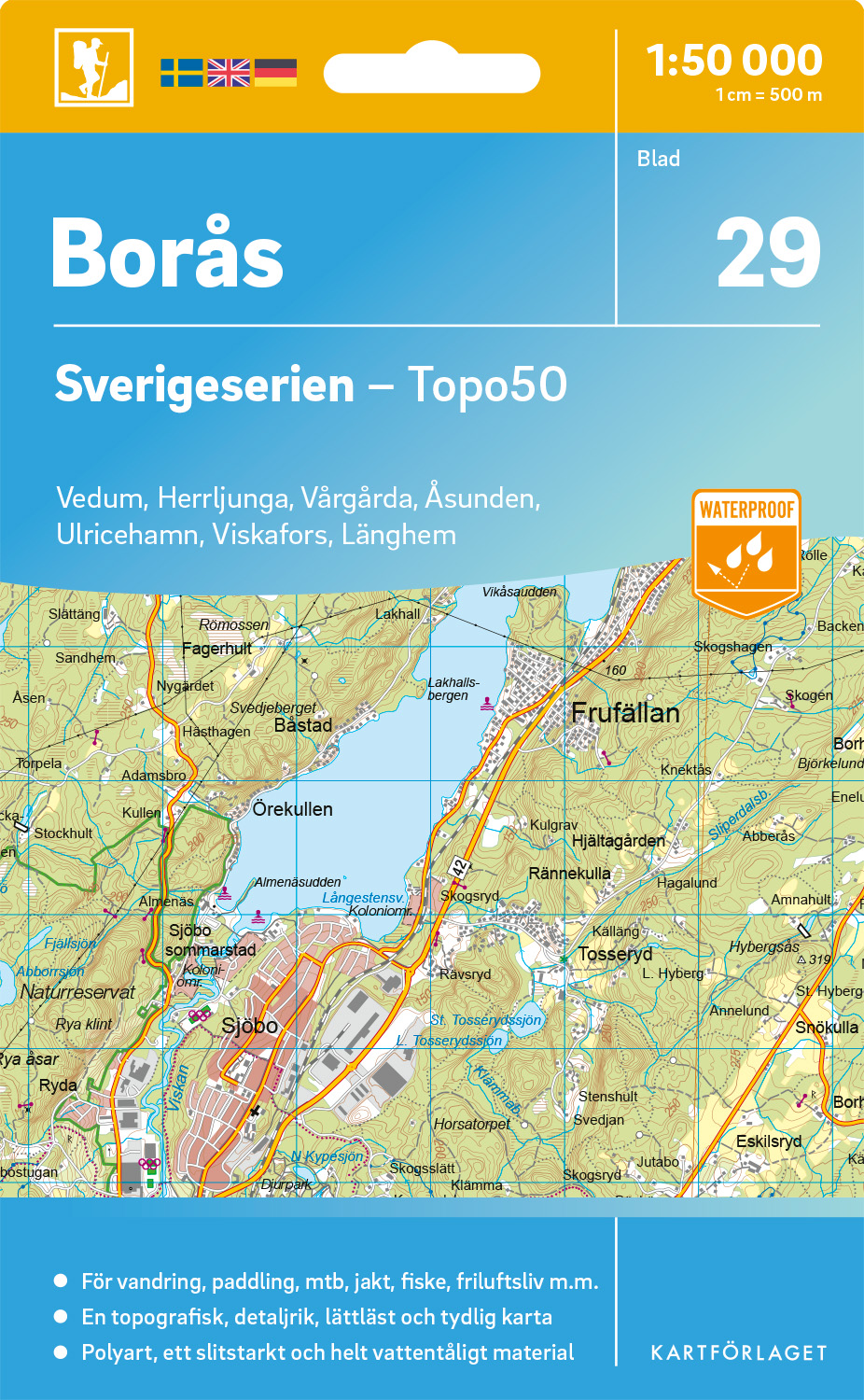 29 Borås Sverigeserien 1:50 000