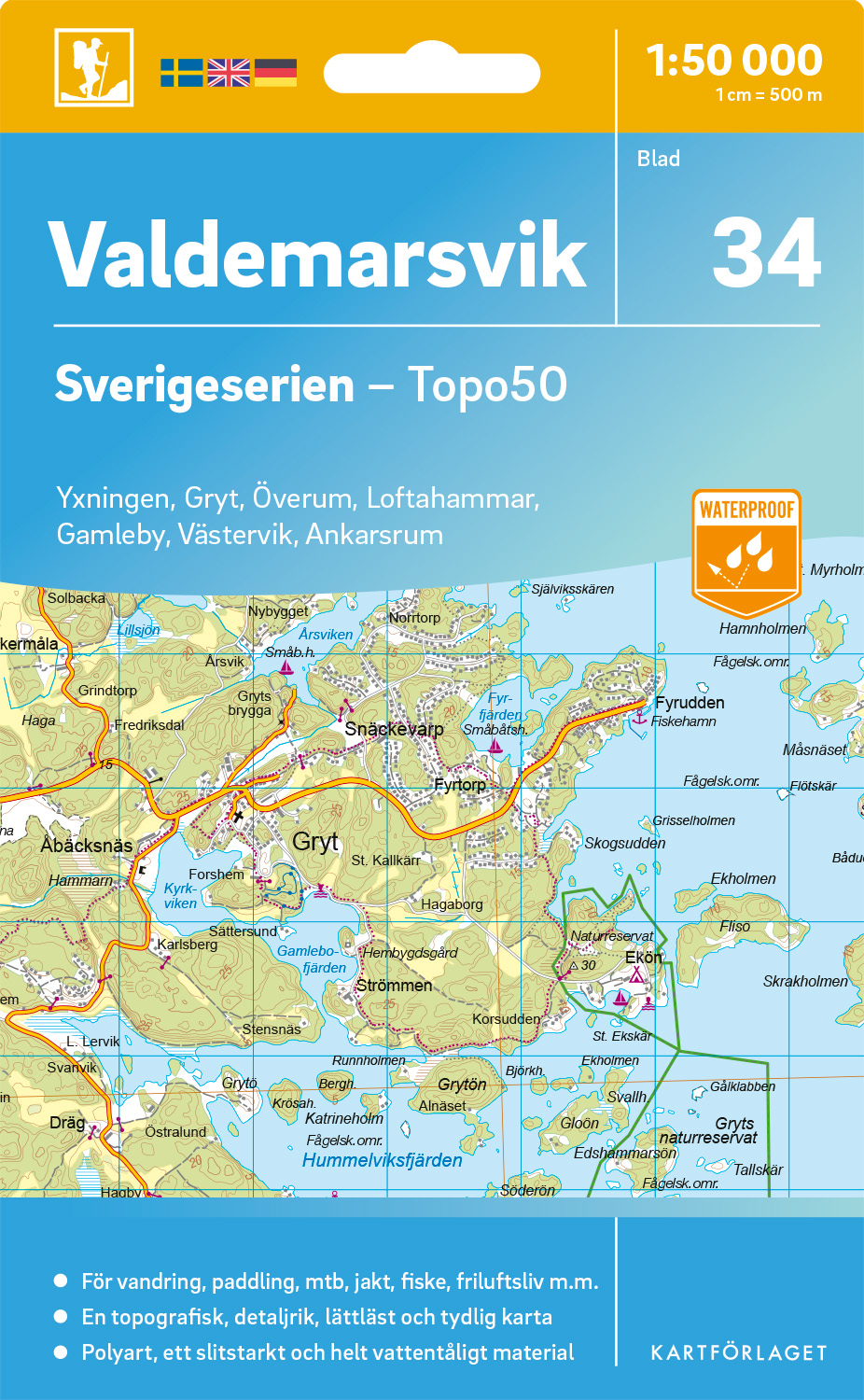 34 Valdemarsvik Sverigeserien 1:50 000