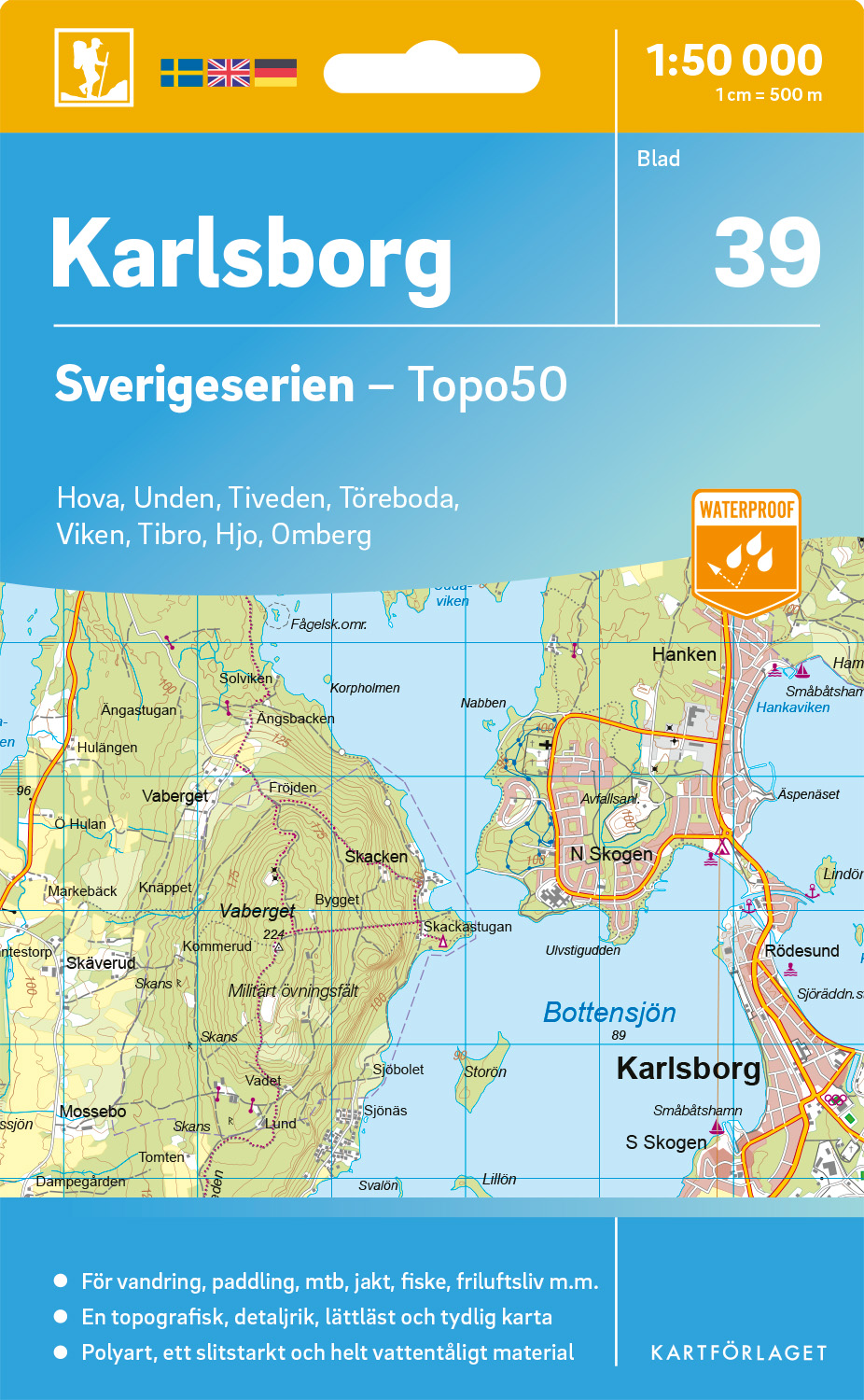 39 Karlsborg Sverigeserien 1:50 000