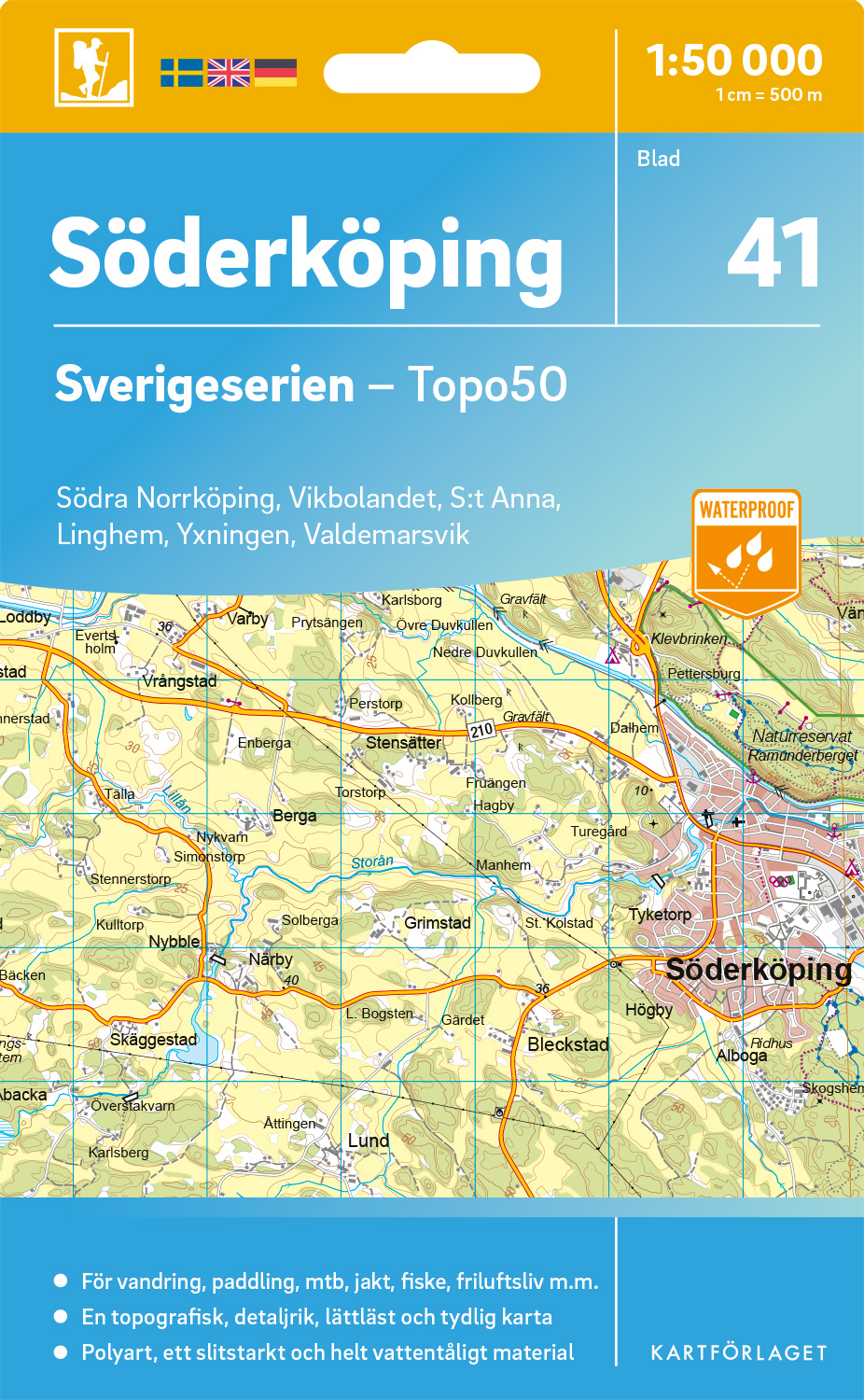 41 Söderköping Sverigeserien 1:50 000
