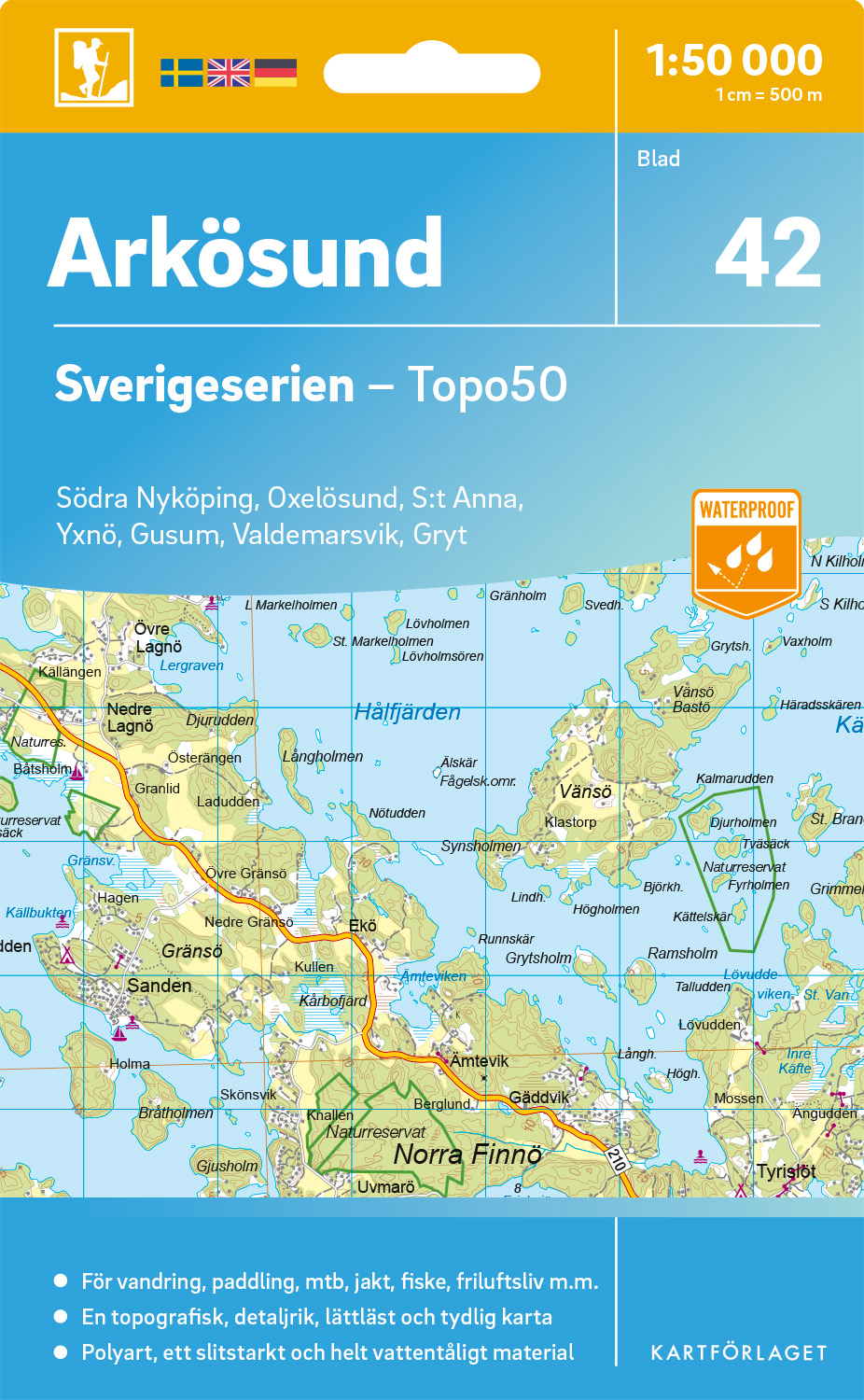 42 Arkösund Sverigeserien 1:50 000