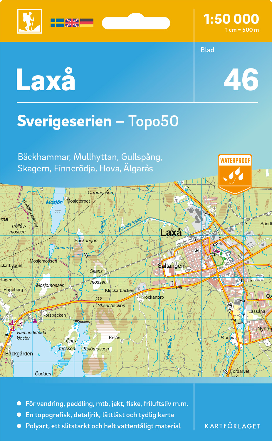 46 Laxå Sverigeserien 1:50 000