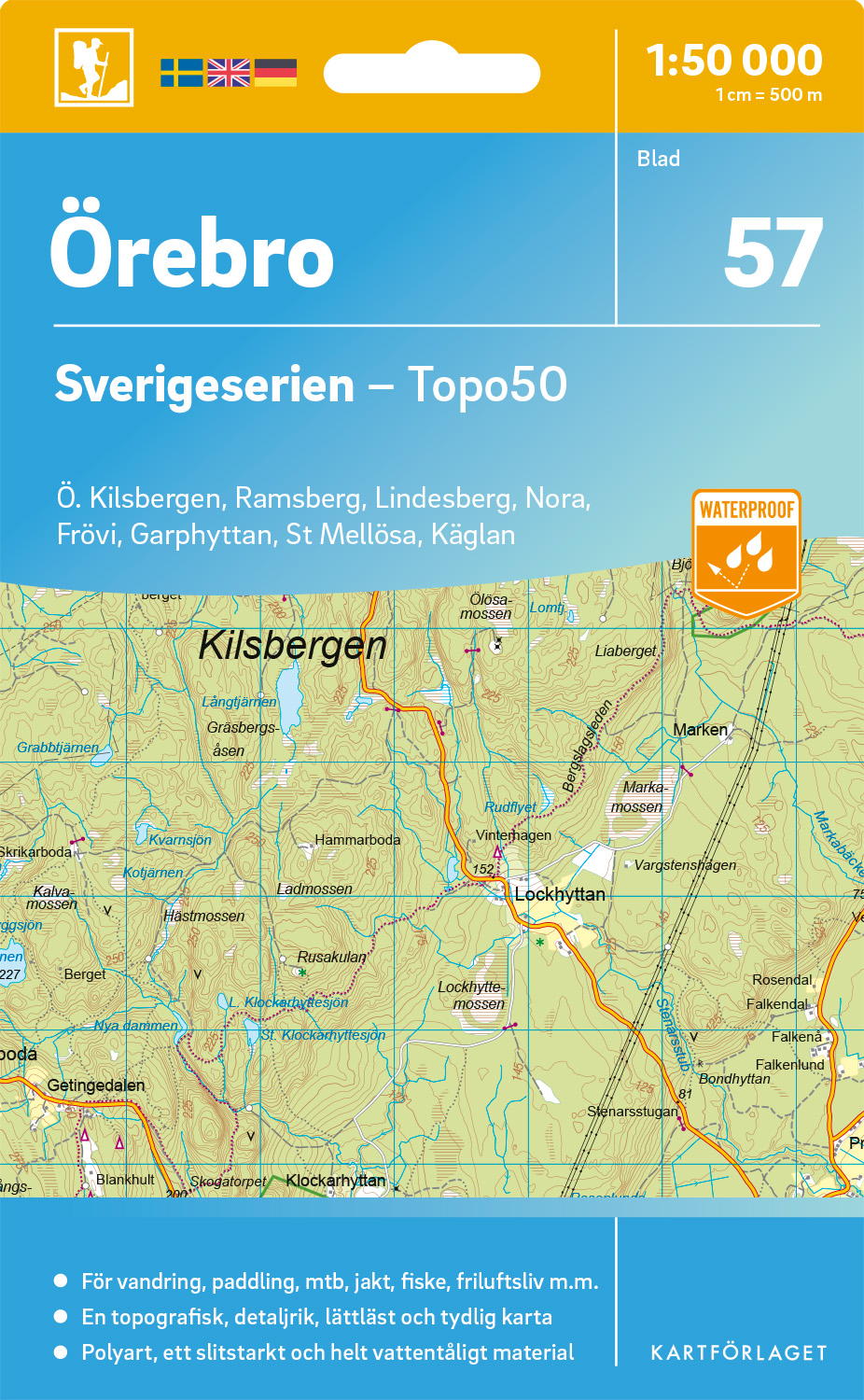 57 Örebro Sverigeserien 1:50 000