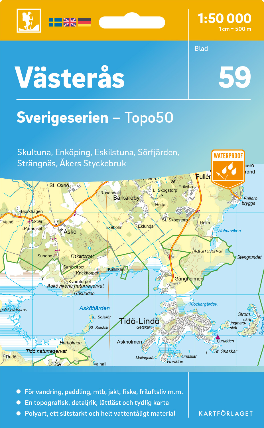 59 Västerås Sverigeserien 1:50 000
