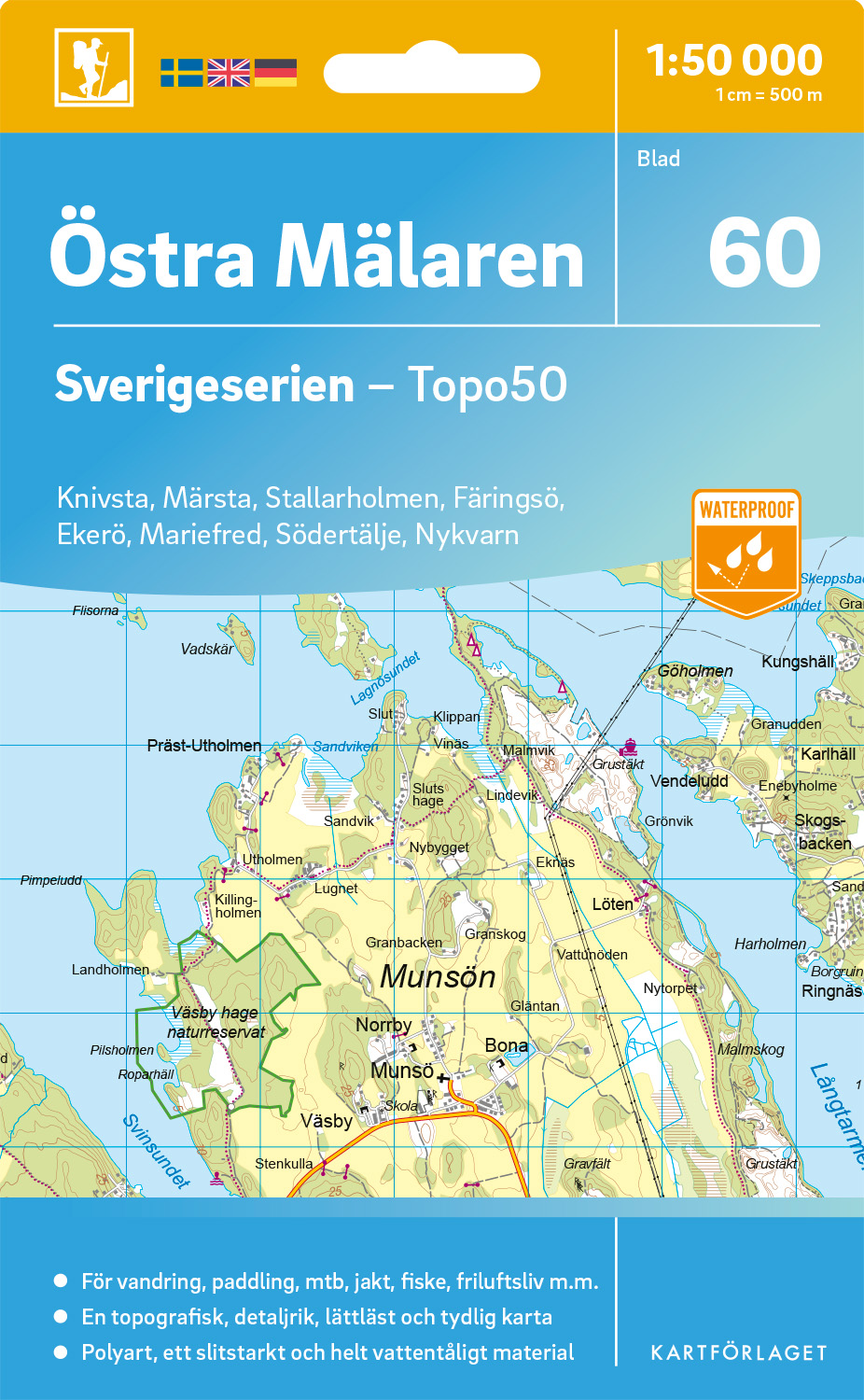 60 Östra Mälaren Sverigeserien 1:50 000