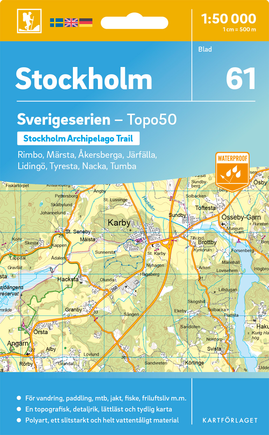 61 Stockholm Sverigeserien 1:50 000