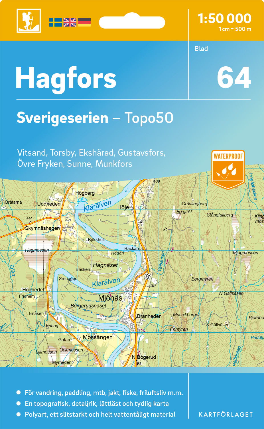 64 Hagfors Sverigeserien 1:50 000