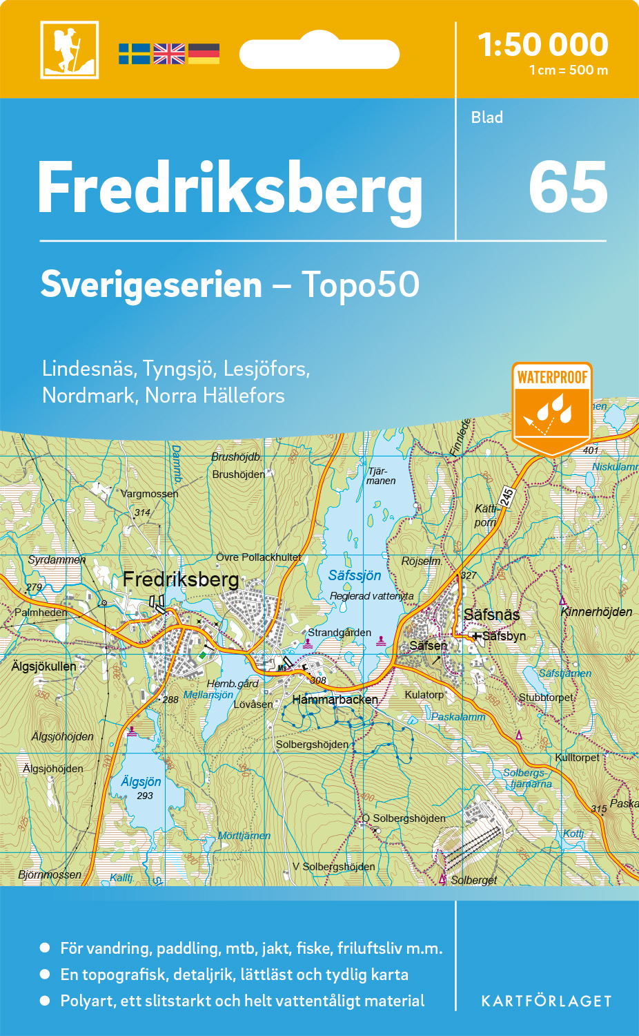 65 Fredriksberg Sverigeserien 1:50 000