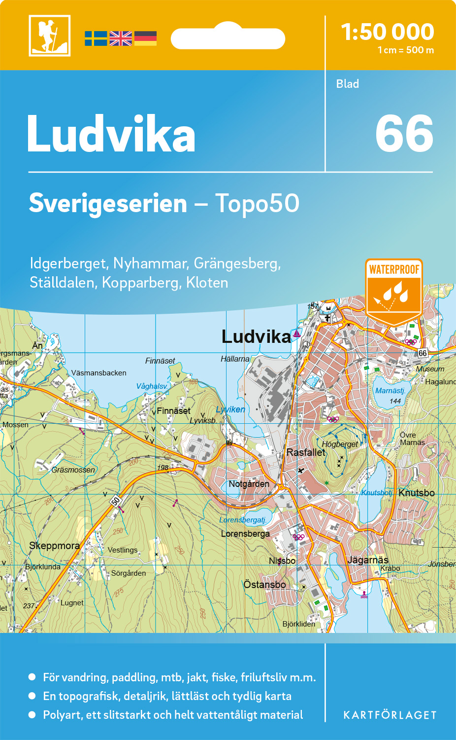 66 Ludvika Sverigeserien 1:50 000