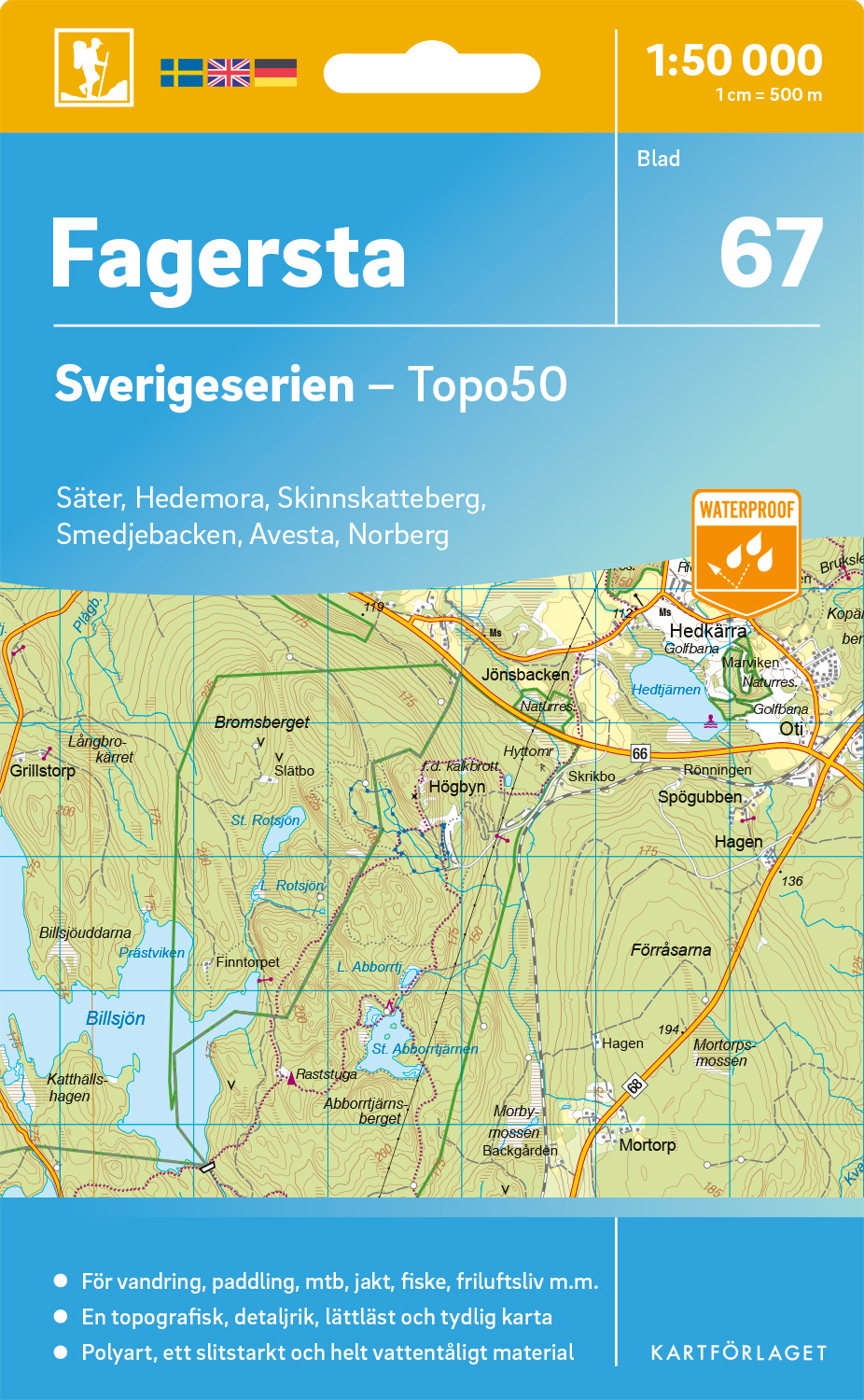 67 Fagersta Sverigeserien 1:50 000