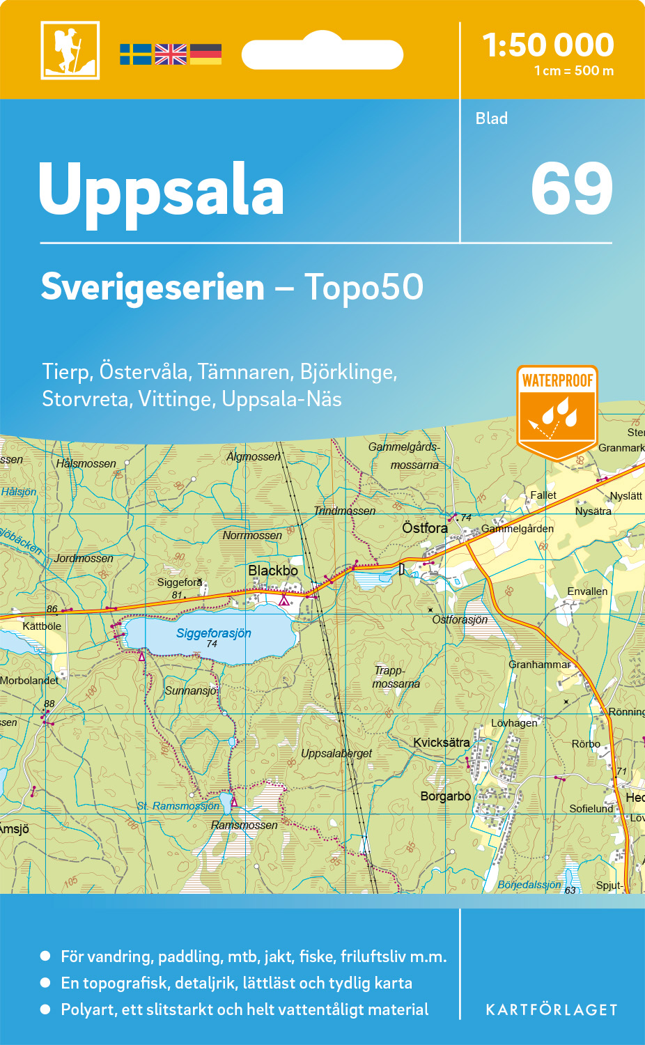 69 Uppsala Sverigeserien 1:50 000