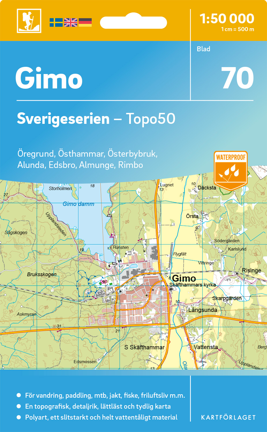 70 Gimo Sverigeserien 1:50 000
