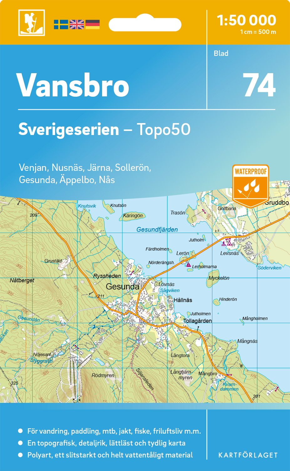 74 Vansbro Sverigeserien 1:50 000
