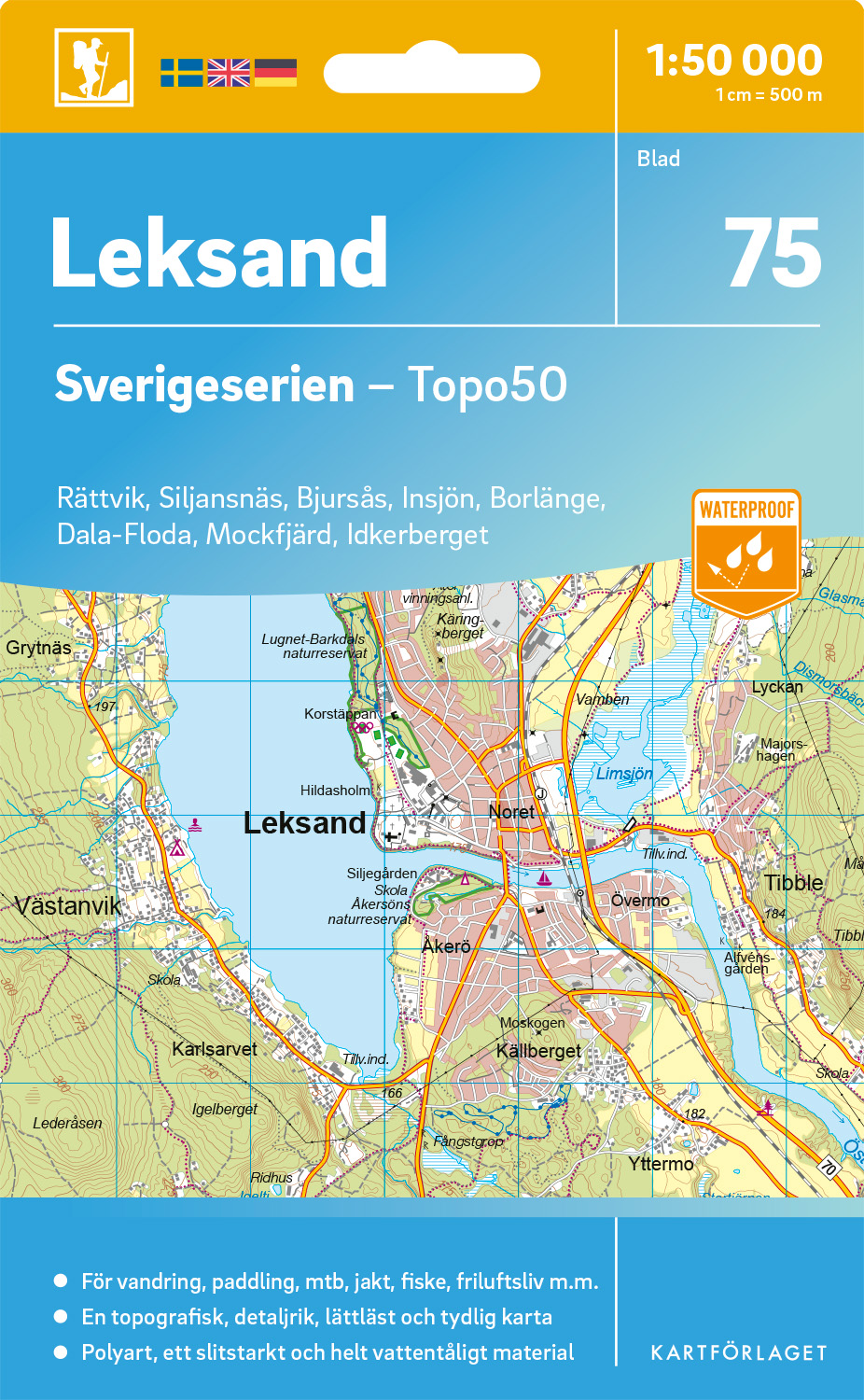 75 Leksand Sverigeserien 1:50 000