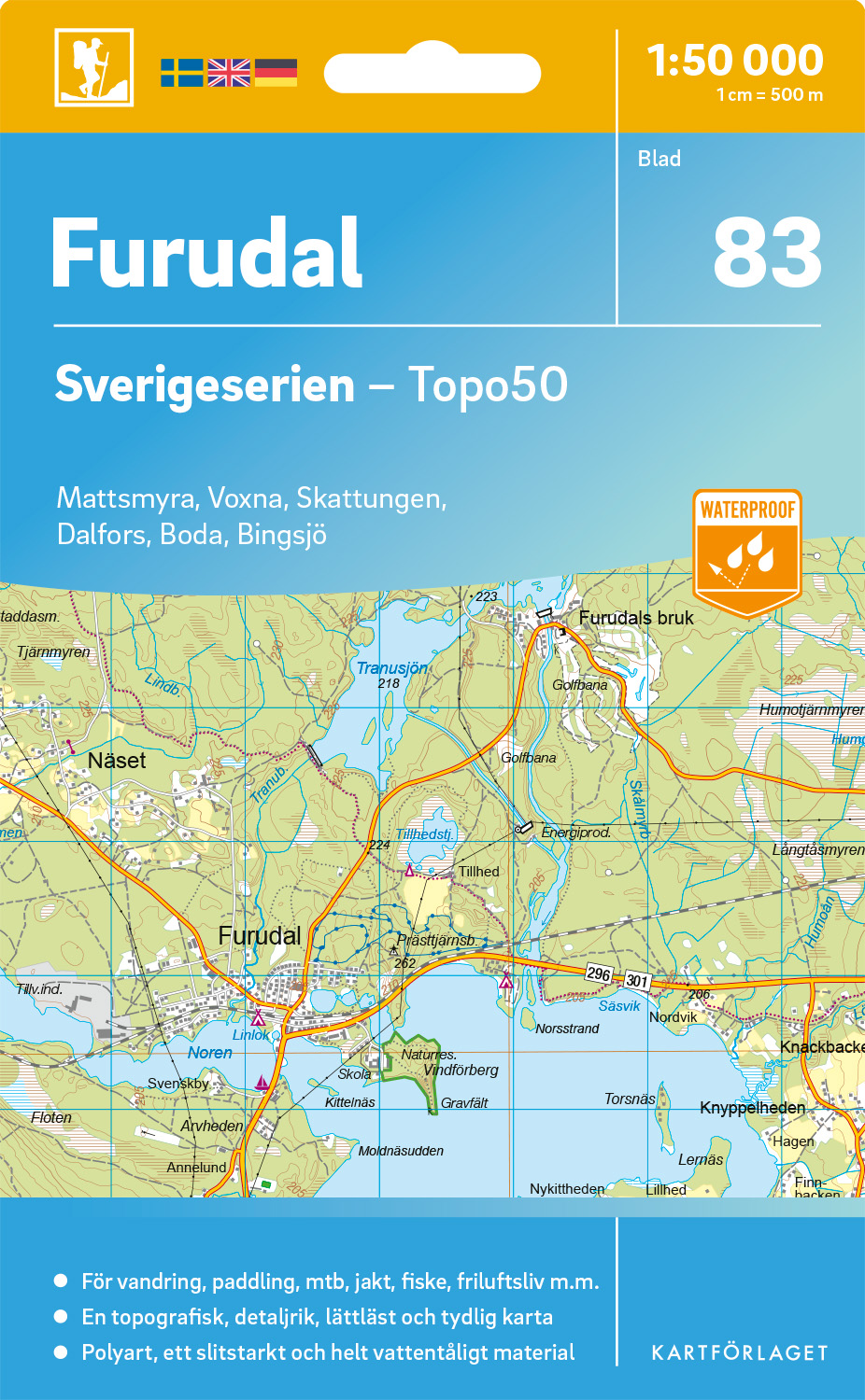 83 Furudal Sverigeserien 1:50 000
