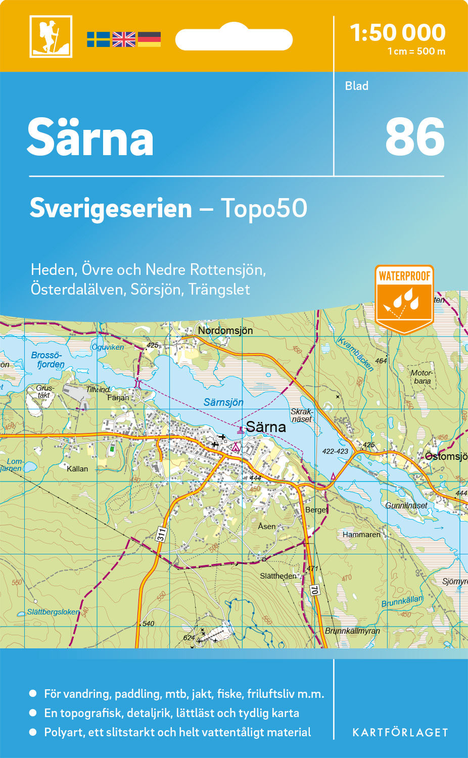 86 Särna Sverigeserien 1:50 000