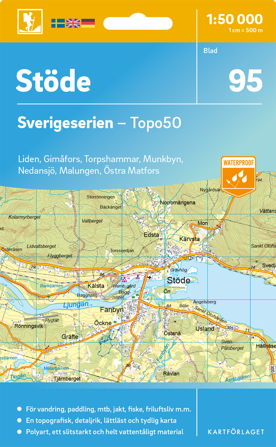 95 Stöde Sverigeserien 1:50 000