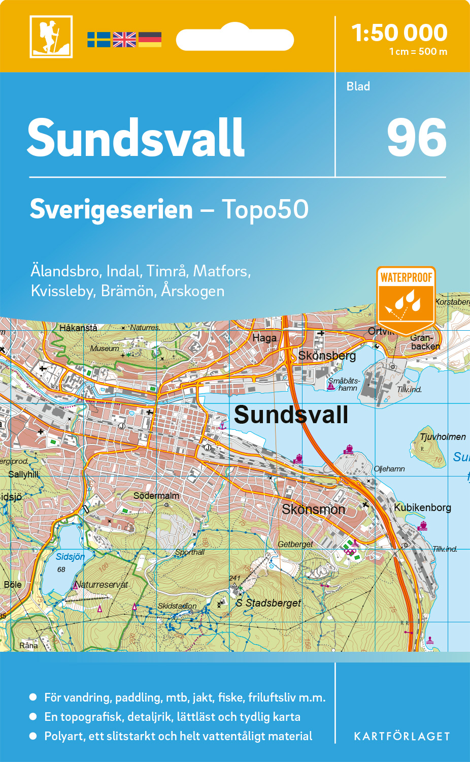 96 Sundsvall Sverigeserien 1:50 000