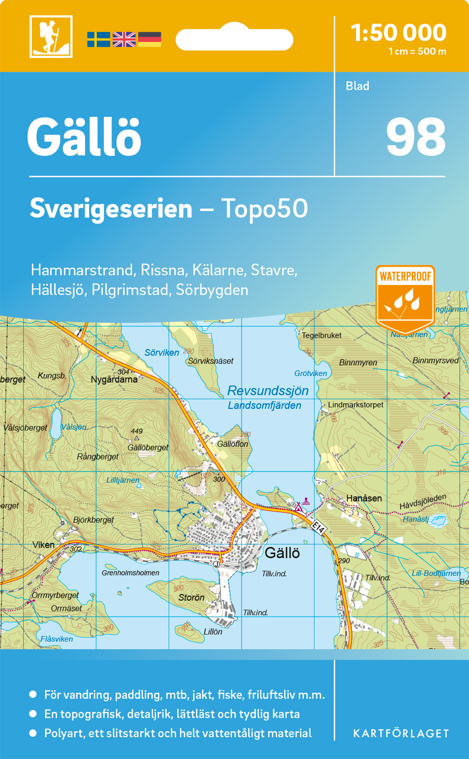98 Gällö Sverigeserien 1:50 000