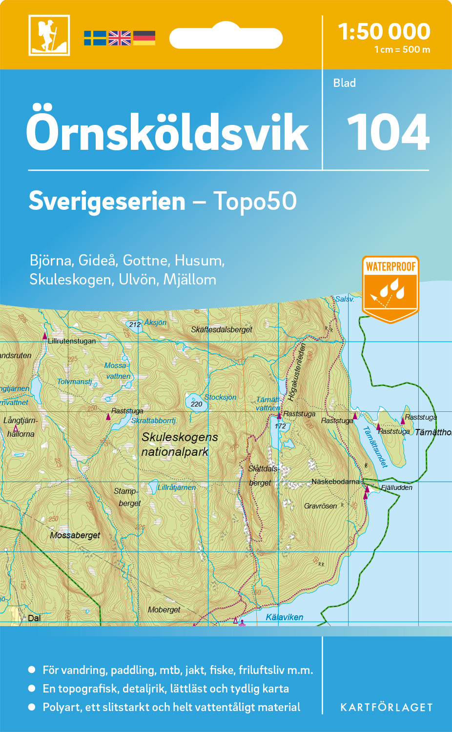 104 Örnsköldsvik Sverigeserien 1:50 000