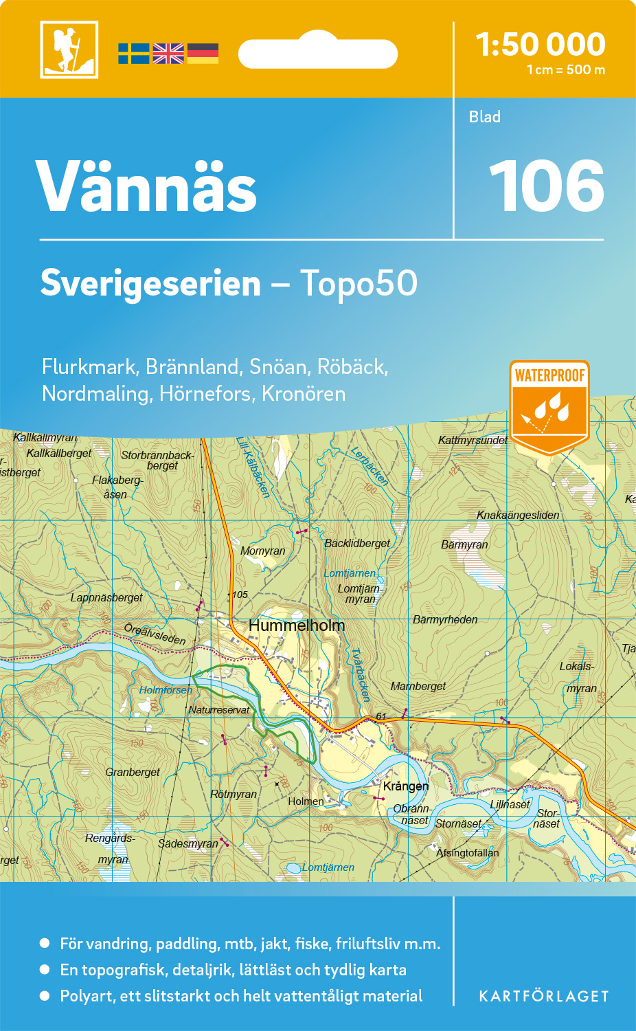 106 Vännäs Sverigeserien 1:50 000
