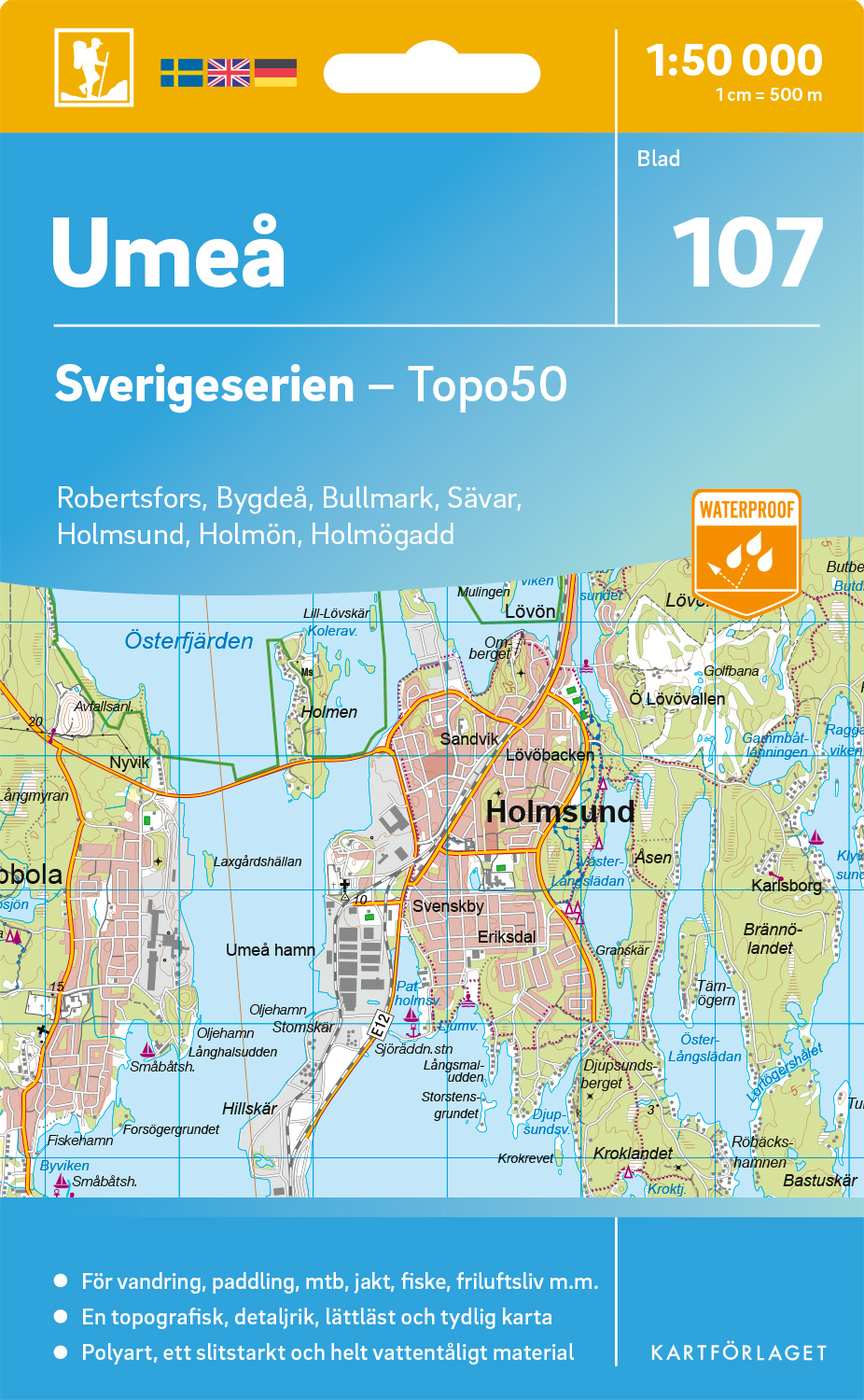107 Umeå Sverigeserien 1:50 000