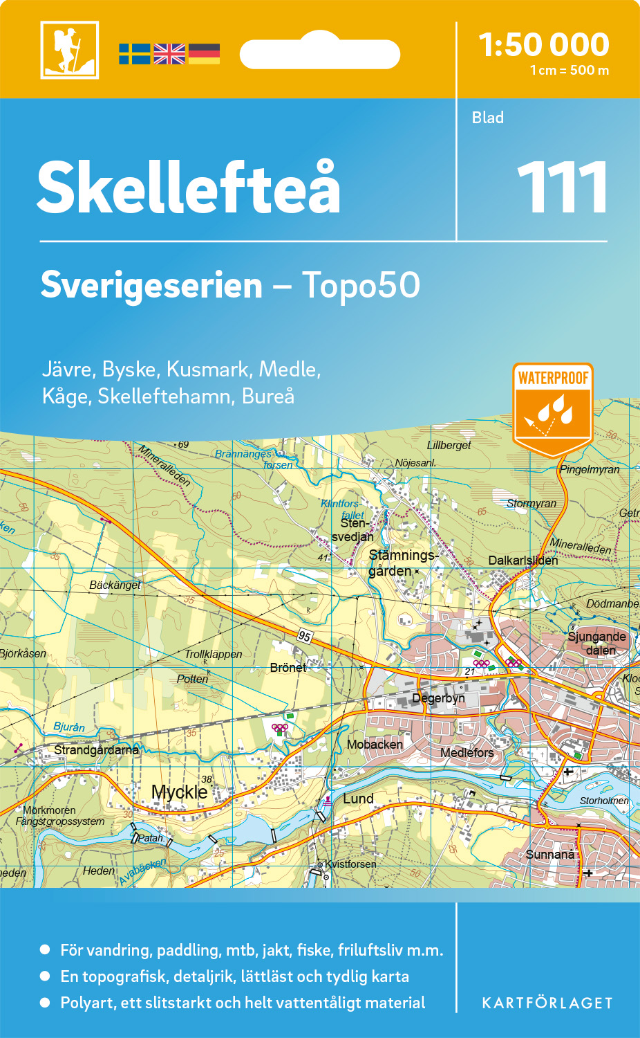 111 Skellefteå Sverigeserien 1:50 000