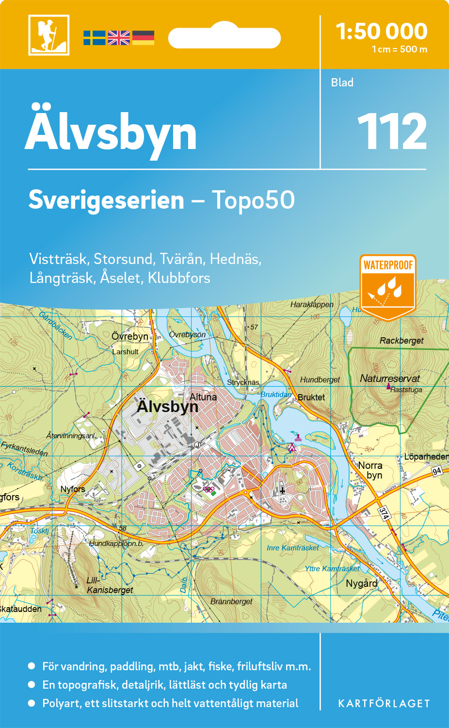 112 Älvsbyn Sverigeserien 1:50 000