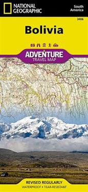 Bolivia Adventure Travel Map NGS