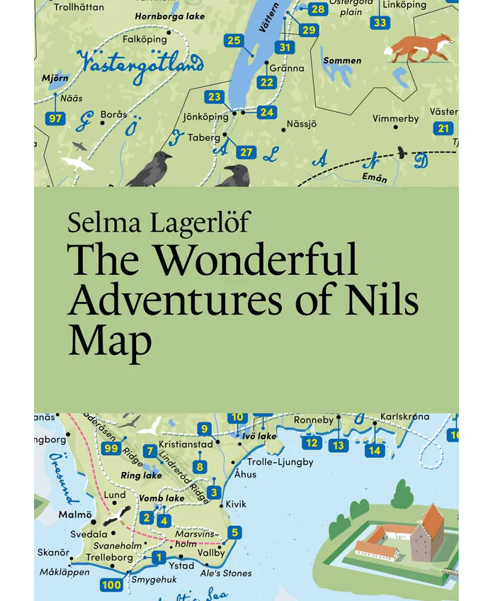The wonderful Adventures of Nils Map - Literary Map
