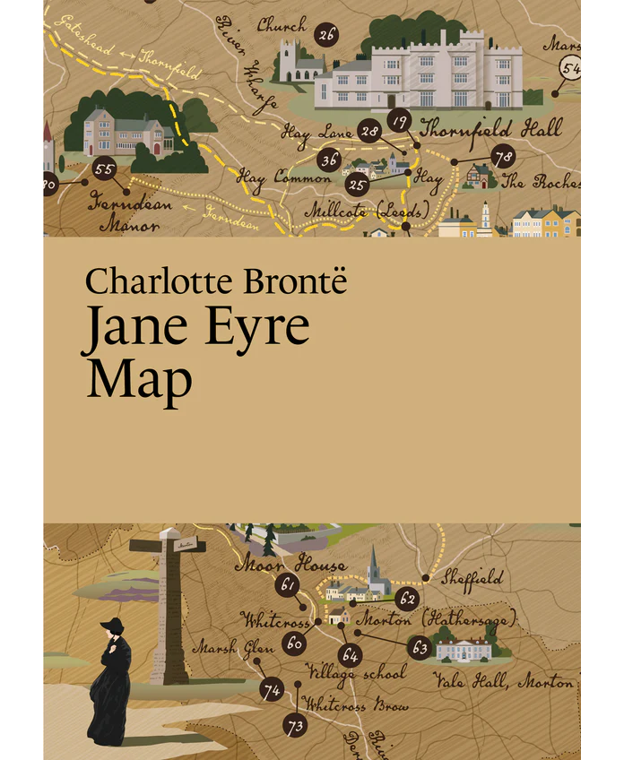 Jane Eyre Map - Literary Map