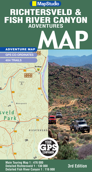 Richtersveld &amp; Fish River Canyon Adventures map Map Studio