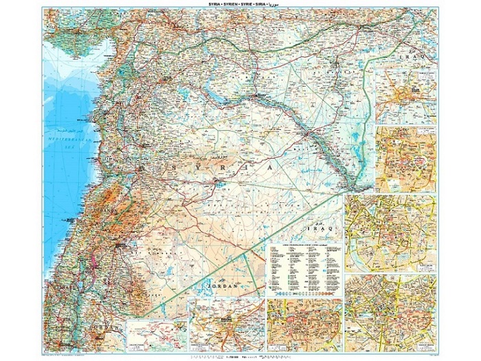 Syrien Libanon Plano 86 x 94 cm