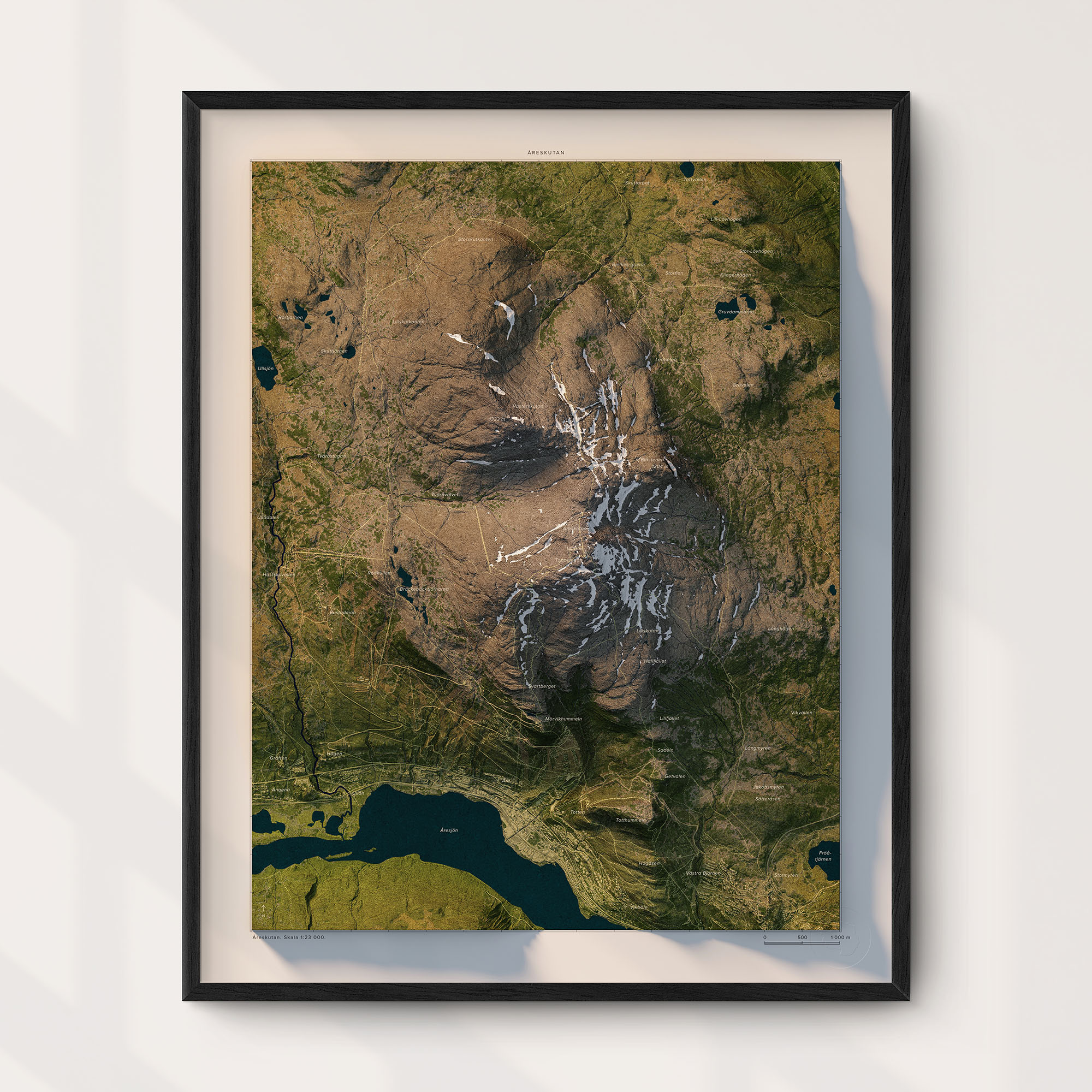 Åreskutan natur 40x50cm Mapbits