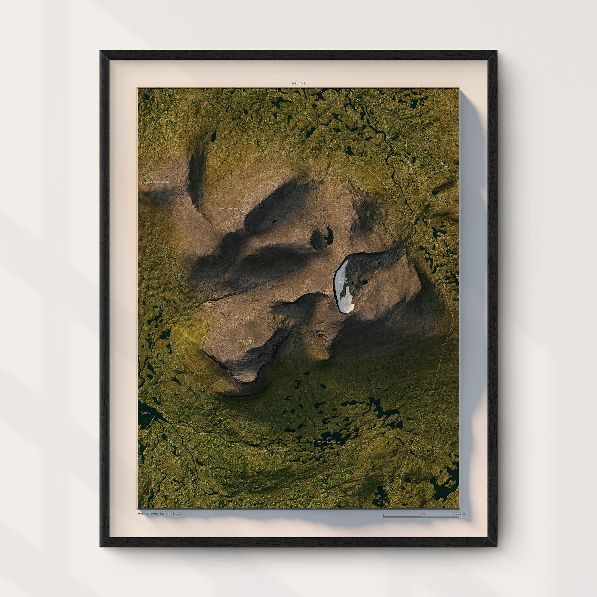 Helags natur 40x50cm Mapbits