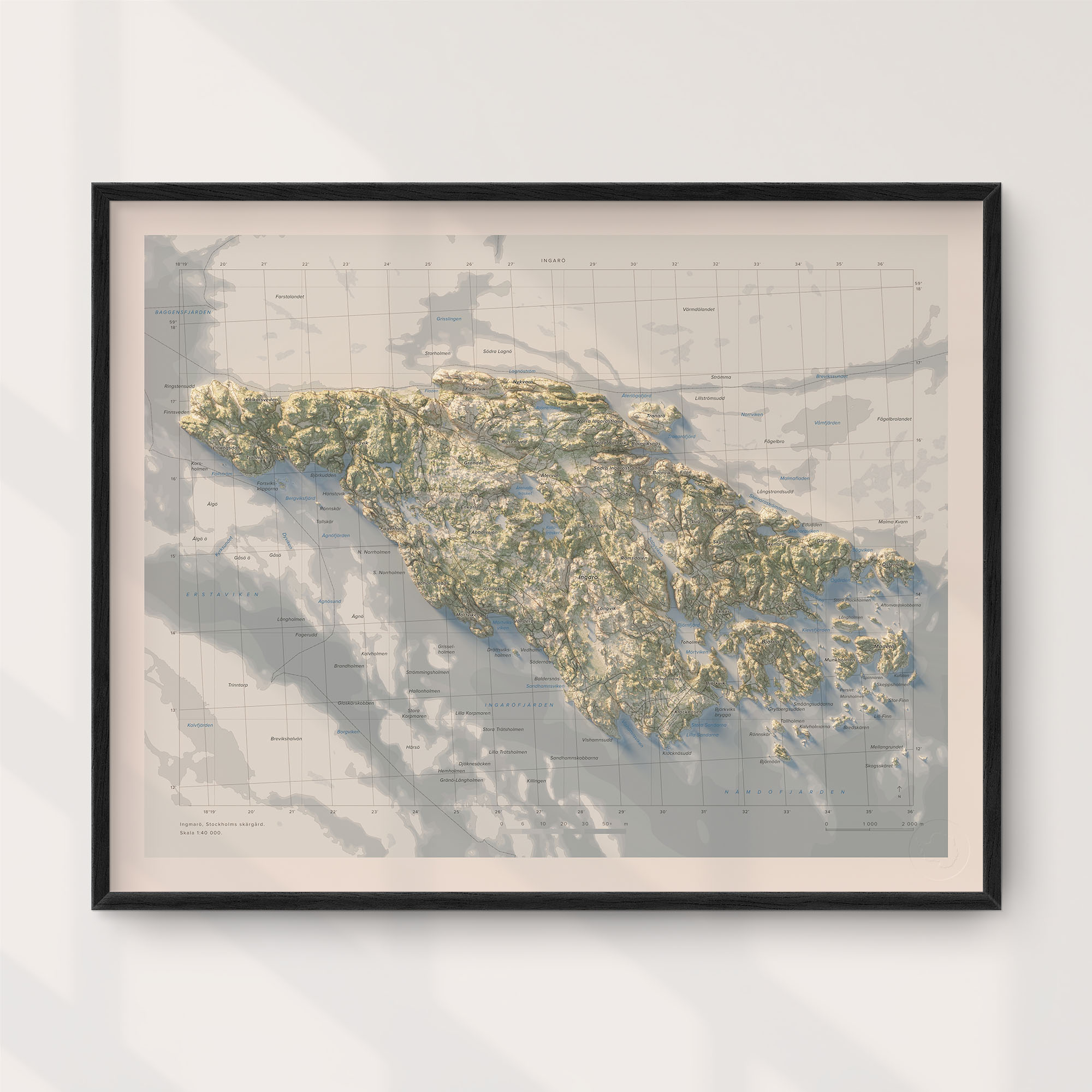 Ingarö 50x40cm Mapbits