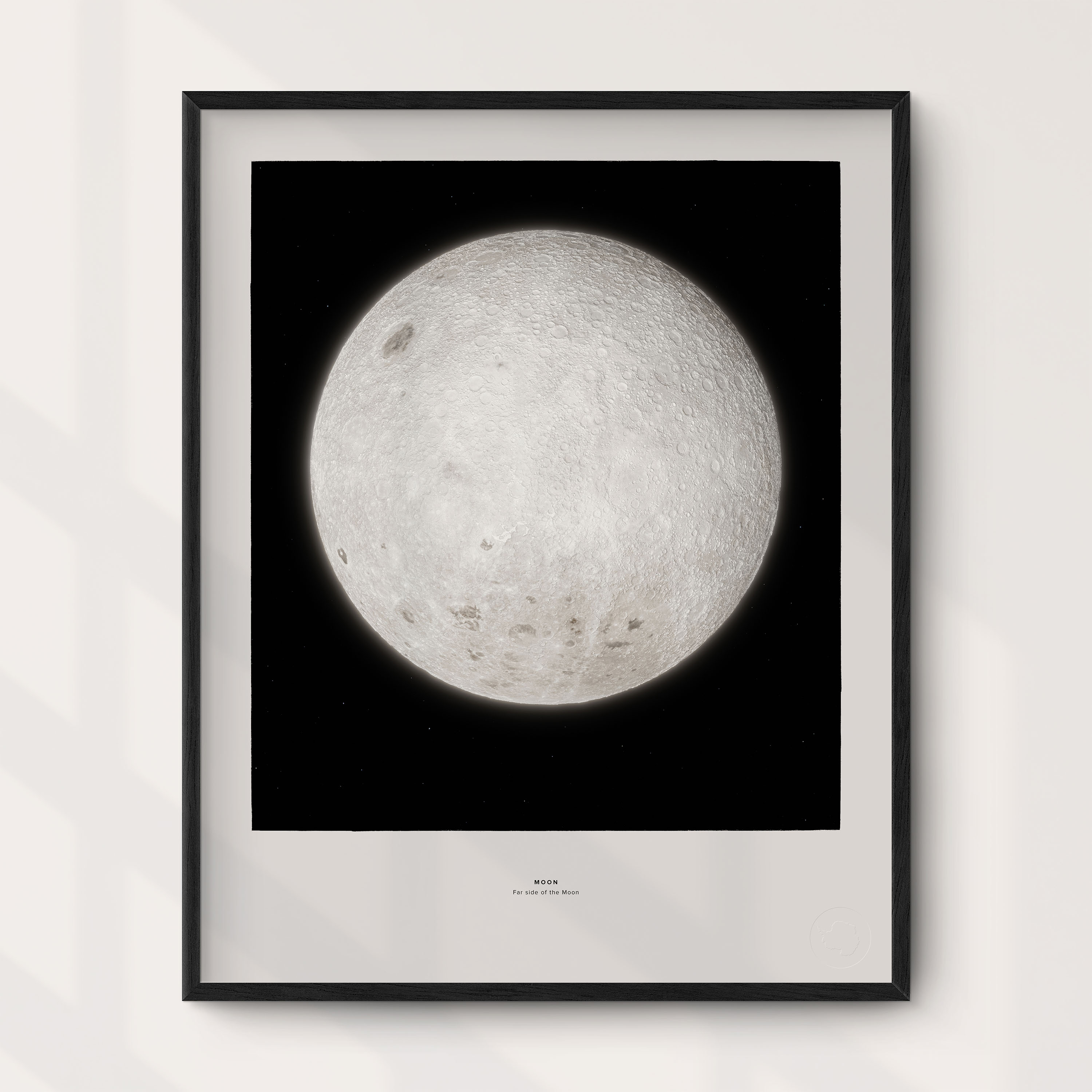 Månens baksida väggkarta Mapbits