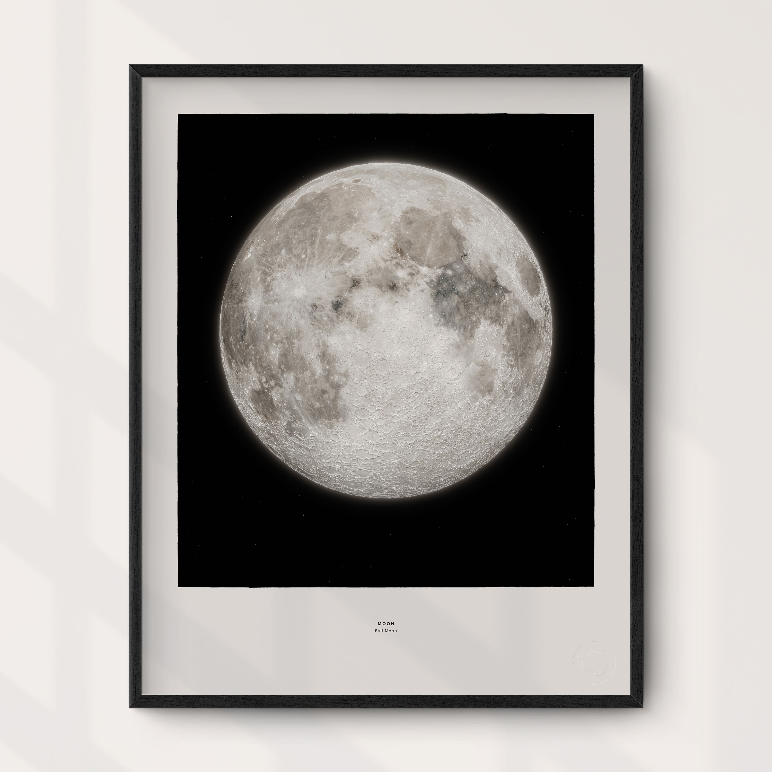 Månen - Fullmåne väggkarta Mapbits