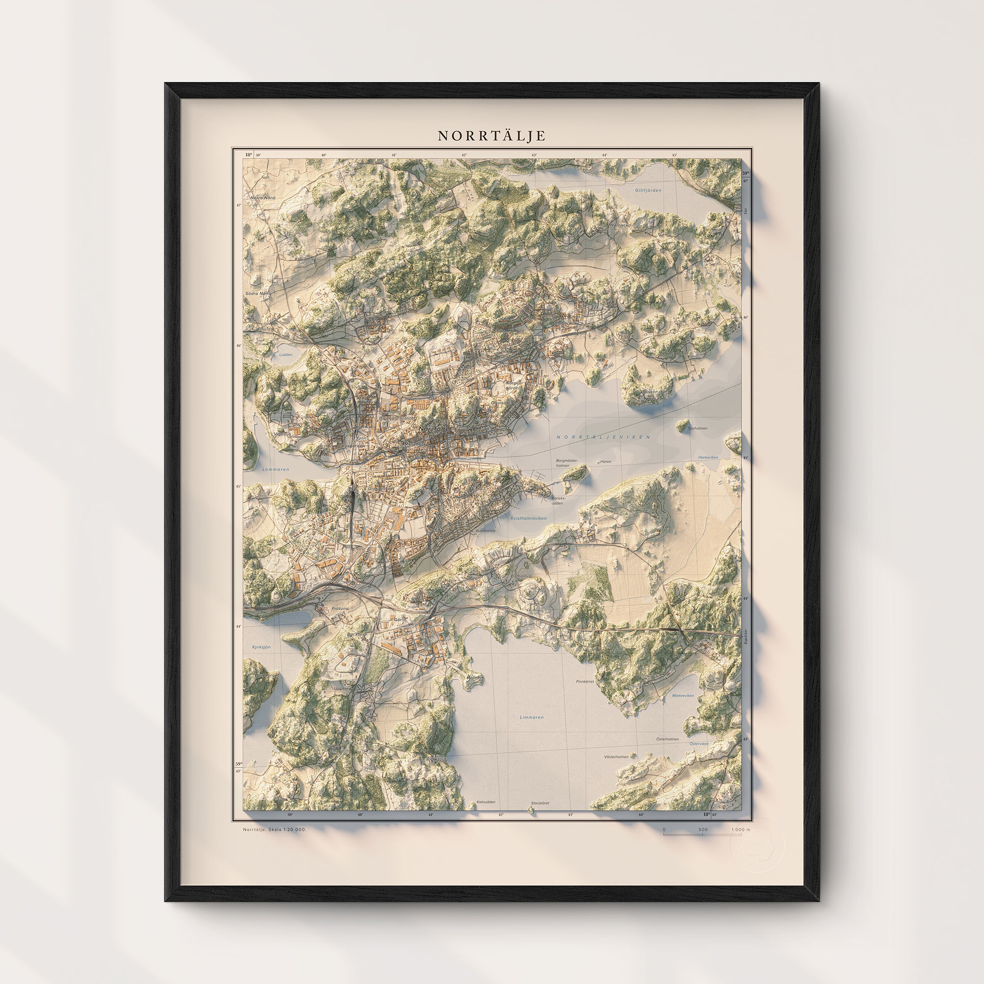 Norrtälje 40x50cm Mapbits