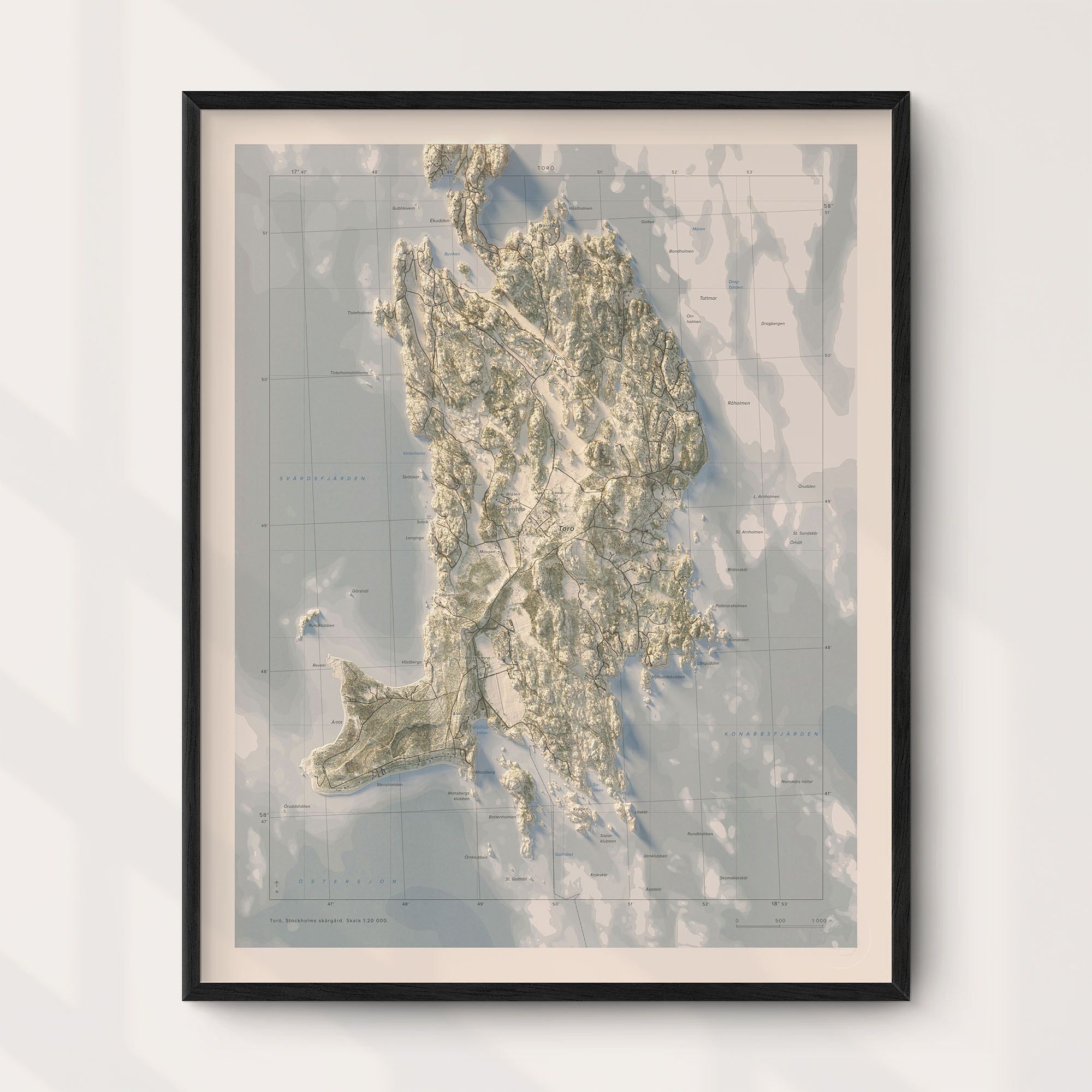 Torö 40x50cm Mapbits