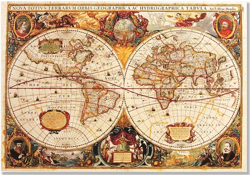 Vykort Old World med kuvert