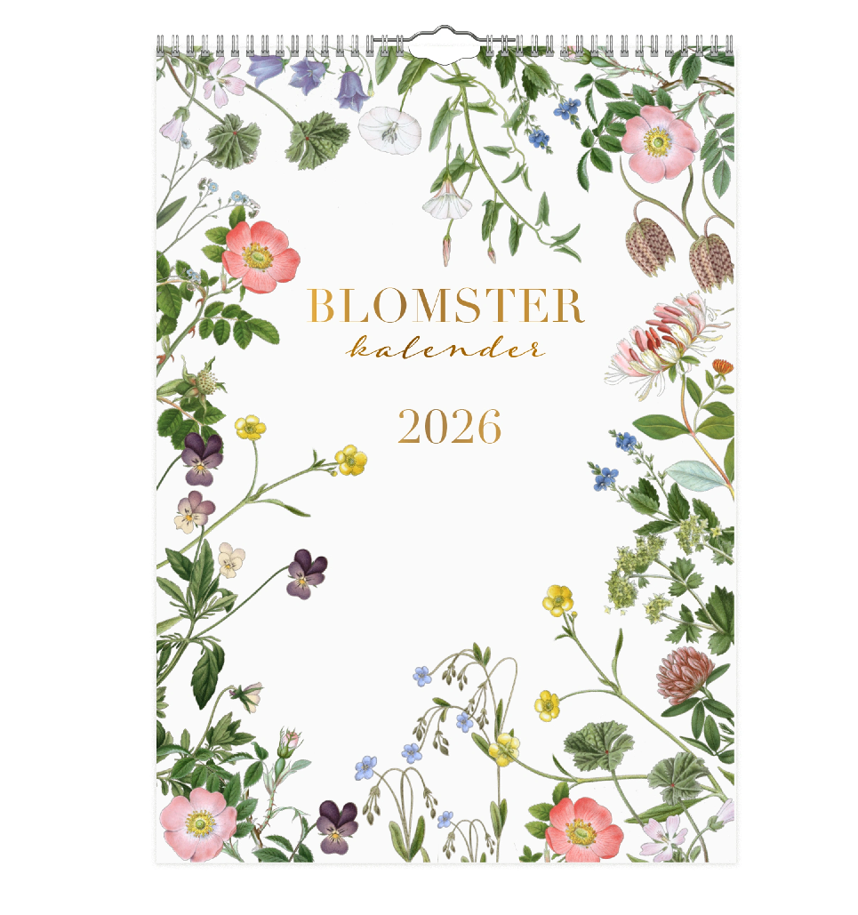 Kalender Blomster 2026 almanacka