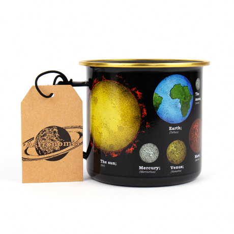 Alternativ bild 0 för Emaljmugg Astronomi