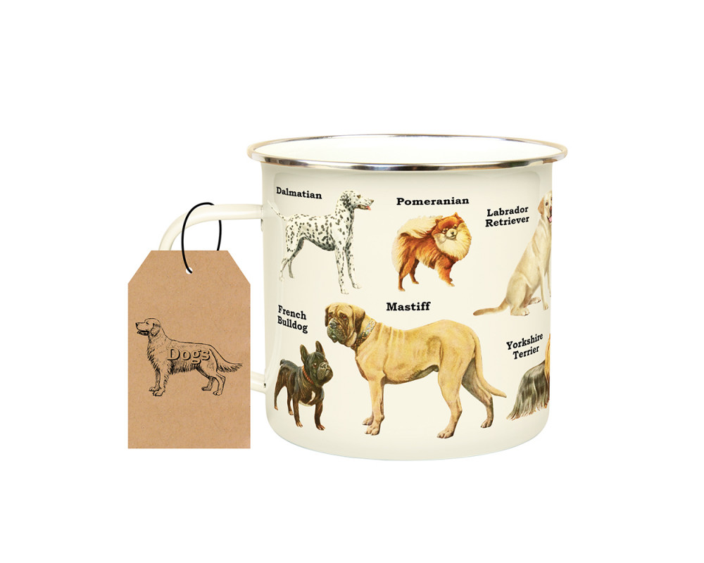 Emaljmugg Hundar