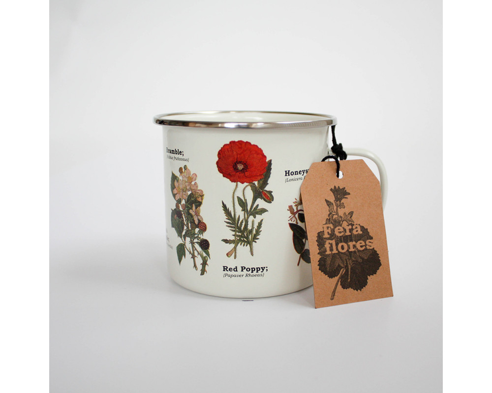 Emaljmugg Wild Flowers