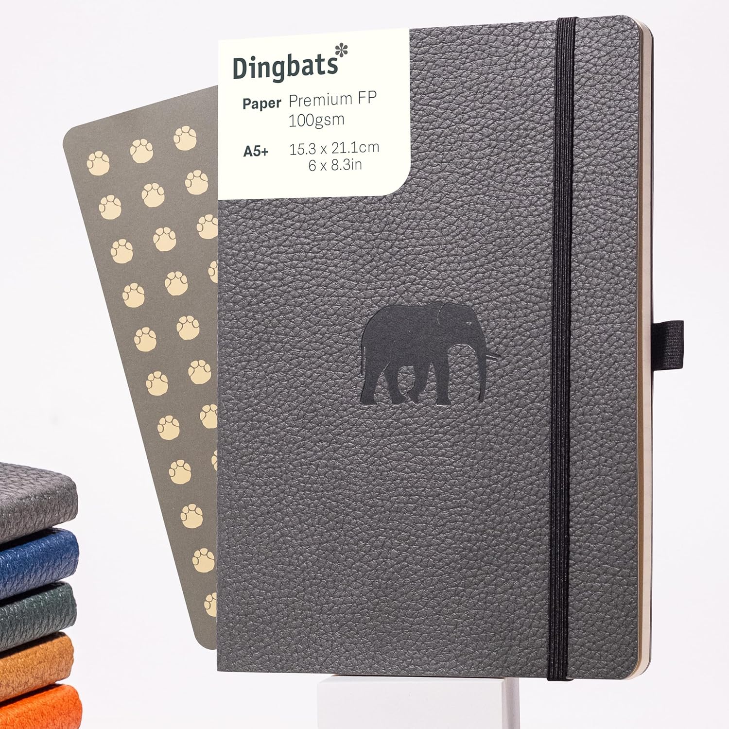 Notebook Grey Elephant soft Cover A5
